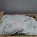 Niagara Ultra Soft Queen Size Mattress Topper - Viscose Made from Bamboo Pillow Top Mattress Pad for Back Pain Relief - Naturally Cooling for Hot Sleepers, Green