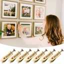 PAGOW 80 Pcs Self-Drilling Anchors, Ancors and Screws for Heavy Duty, Metal Screw Anchors Kit, No Drill and Holes in Wall (40 Pcs Steel Anchors 0.47"x1.57" + 40 Pcs Zinc Screws 0.31"x1.57") (Gold)