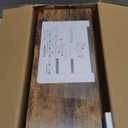 QEEIG Floating Shelves for Wall Bathroom Shelf Bedroom Kitchen Living Room Hanging Book Shelves Small Farmhouse Decor 16 inch Set of 3, Rustic Brown (015-BN3)