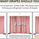AK TRADING CO. 10 feet x 8 feet IFR Polyester Backdrop Drapes Curtains Panels with Rod Pockets - Wedding Ceremony Party Home Window Decorations - Olive Green