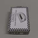 Checkered Chef Salad Chopper Tool, Mezzaluna Knife Stainless Steel Vegetable Rocker