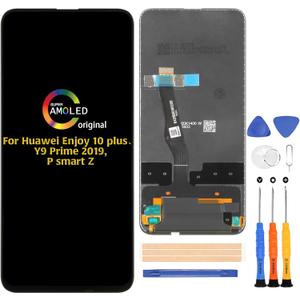 A-MIND for Huawei Y9 Prime 2019/P Smart Z/Enjoy 10 Plus LCD Screen Display(Original) STK-L21 STK-L22 STK-LX3 STK-LX1 Screen Replacement Digitizer Full Assembly Repair Kits with Tools