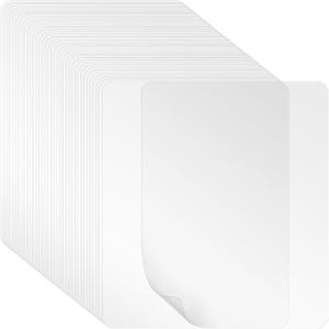 Fasmov 36 Pack Clear Plastic Placemats, Plastic Placemats Table Mats Heat Resistant Placemats Dining Mats, Table Protector for Dining Room Table, Kitchen Counter, Office Desk, 15.7 x 11.8 Inch