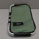 Picnic Basket, SIYUAN Collapsible Shopping Basket with Handles 27L Large Market Basket with Lid Reusable Folding Grocery Basket Insulated Cooler Bag, Green