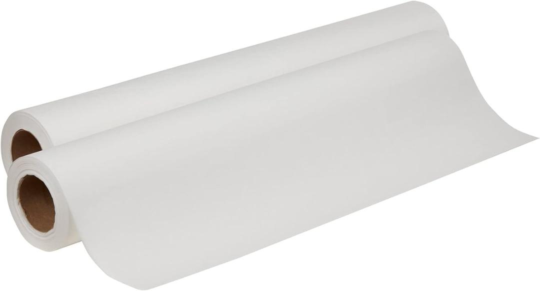 McKesson Medical Exam Table Paper [12 Rolls]  Bed Table Sheet Cover Ideal for Diaper Changing, Waxing, Nursing, Chiropractor, Patternmaking, Tracing - Economy Crepe Paper Roll - White, 21 in x 125 ft