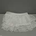 Women Lace Skater Skirts Low Rise Ruffle Frill Tiered Bloomer Mini Skort Cute Layered Flowy A Line Shorts Skirts Size XS
