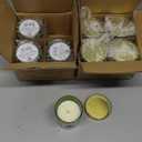 Sprayed Glass With Label With Gold Metal Lid 3.0   Oz Pack Of 8 Honeysuckle
