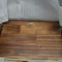 Sunhoo Bread Box for Kitchen Countertop Wooden Bread Storage Container Bin 2 Layer Breadbox Holder Large Capacity Keeper Vintage Farmhouse Food Organizer Pantry Shelf Acrylic Window (Brown)