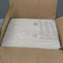 Vanity Stool Chair, Small Ottoman Stool with Storage, Makeup Vanity Chair with Anti-Slip Feet, Footstool Ottoman with Metal Legs, Storage Chairs for Makeup Room, Bedroom, Living Room (White+Gold)