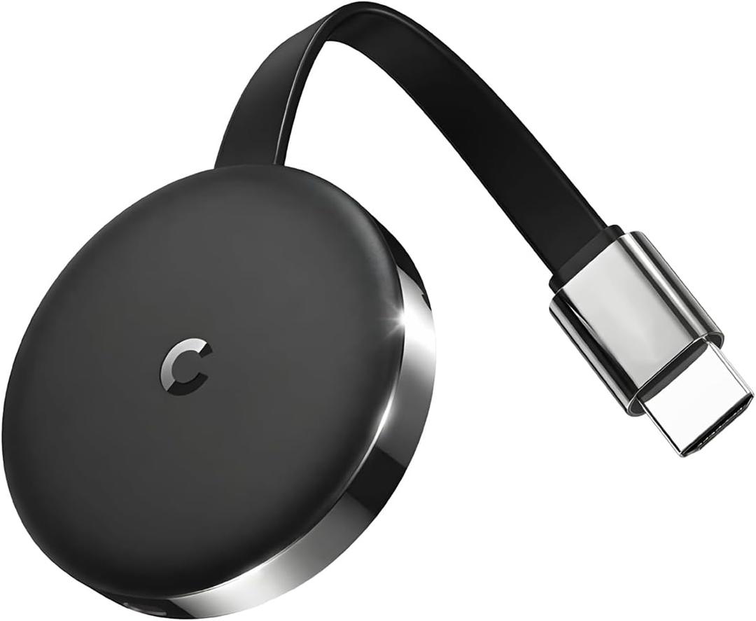 Wireless HDMI Display Dongle Adapter, 1080P/2.4G+5.8G, One-Click Mirroring Stream Video/Audio for Phone, i-Pad, Android, Windows/Laptop to HDTV/Projector/Monitor, Support Airplay/DLNA Miracast