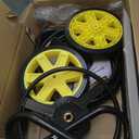 Garden 2-Wheel Hose Reel Cart, Residential Duty Hose Reel with Wheels, Outdoor Water Hose Reel for Backyard, Garden, or Lawn, Metal Hose Carts (175ft Hose Capacity)