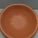 Bird Bath Deck Mounted 12 Inches, Deck Adjustable Steel Clamp 3.5 Inches, Balcony Railing Birdbaths Unheated (Brown)