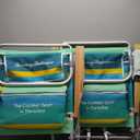 Tommy Bahama 5-Position Classic Lay Flat Backpack Cooler and Cup Holder Beach Chair, Portable Folding Beach Chair for Tanning, 2-Pack, Stripe