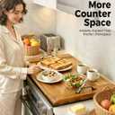 Gaialoop Noodle Board Stove Cover for Glass Top Electric Stove with Handles, 29.5"L x 22.1"W