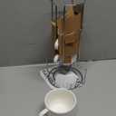 Sweese 8 Ounce Porcelain Stackable Cappuccino Cups with Metal Stand - for Specialty Coffee Drinks, Cappuccino, Latte, Americano and Tea - Set of 3, White