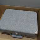 Victrola Journey Bluetooth Portable Suitcase Record Player with Built-in Speakers, 3 Speed Vinyl Record Player, RCA Out, Headphone Jack (Light Gray)