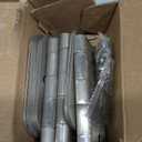 6 Pack Rounded Brushed Nickel Door Hinges 3.5 x 3-1/2" Inch, 5/8" Radius Interior Hardware 3 "Cottage Flat Bungalow Mobile Home Skyscraper Indoor Hinge for Doors Use Renovate Bedroom Kitchen