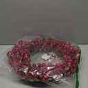 VioletEverGarden White Wreath 20 Inch Winter Wreaths for Front Door Artificial White Berry Wreath for Winter Christmas Hoilday Party Wall Window Decorations