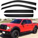 Amazon.com: Window Visors Rain Guards for 2009-2014 Ford F150 SuperCrew Cab, Out-Channel Window Vent Wind Deflectors Visors Shades for 2010-2014 F-150 SVT Raptor Full-Size Cab : Automotive