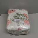 Green Comforter Set Queen Size Floral 7-Piece Bedding Set,Botanical Comforter Set with Pillowcases,Soft Microfiber Complete Bedding Sets for All Season