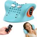 Neck Massager 2025 New Upgrade 3 in 1 Portable Massager with Heat &Comfortable StretchingAdjustable Intensity for Neck & Shoulder Relaxation at Home, Office, Travel