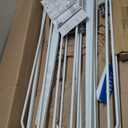 Regalo Safety 36" Extra Tall and 49" Wide Baby Gate for Doorways & Bottom of Stairs, Pressure Mounted Walk Through Baby Gate for Toddlers & Pets, Tested & Safe, American Designed, American Owned (White)