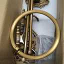 Zonon 5 Pieces Antique Brass Bathroom Hardware Accessories Set Vintage Towel Rack Toilet Paper Holder Towel Ring Robe Hook Wall Mounted for Bathroom Toilet Kitchen(Elegant)