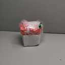 Artificial Rose in Glass Vase Vintage Silk Flower Arrangement with LED Light for Table Centerpiece Home Wedding Decoration (Coral Pink)