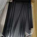 Freestanding Towel Rack, 3 Tier Blanket Ladder Stand with Black Wooden Shelf for Bathroom Living Room (31.5H x 16.9W x7.9D)