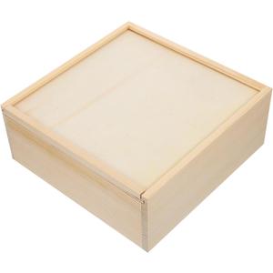 Cabilock Wooden Present Box Elegant Favor Container for Weddings Bridal Showers and Parties Sturdy Storage Box for Candy Jewelry and Memorable Celebrations