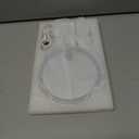 LitBear Travel Makeup Mirror with Lights, Rechargeable Double-Sided 10X/1X Magnifying Mirror, Portable Lighted Beauty Mirrors, 3 Color Lighting, Dimmable Touch Screen, Tabletop Handhold Hanging (Blue)