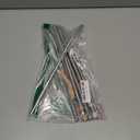 Jetstop Stainless Steel Straws with covers fit Stanley 40 oz tumbler, Reusable 12 Inch Metal Straw with Silicone Tips & Cover Caps, Compatible with Stanley Quencher H2.0 (6 Pack: 3 Bent + 3 Straight)