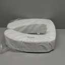 Vive Toilet Seat Cushion (Soft Cushioned Foam) - Easy Clean, Padded Bathroom Attachment - Elongated, Standard Seats - Comfort & Support Donut for Handicap Adults (4 Height)