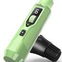 YABIFE 7-Speed Dog Nail Grinder with LED Light – Ultra Quiet Electric Pet Nail Trimmer for Large Dogs & Cats – Professional Grooming Tool with Dust Collector, One-Hand Speed Control - 2 Pack, (Light Green)