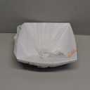 Restaurantware-Moderna 8 Ounce Fancy Plastic Bowls, 10 Square Disposable Salad Bowls - Durable, Heavy-duty, White Plastic Bowl, For Warm And Cold Foods, Pack of 4 