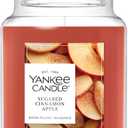 Yankee Candle Sugared Cinnamon Apple, Scented Candle, 22oz Large Jar with up to 150 Hour Burn Time, Giftable
