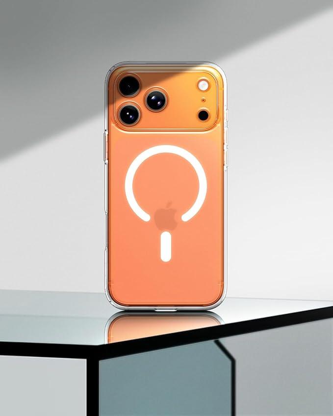 Spigen for iPhone 17 Pro Max Case, Ultra Hybrid MagFit [TPU Covered Camera Control] [Anti-Yellowing] [Compatible with Magsafe] - Frost White