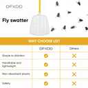 3 x Fly Swatter for Indoors - Heavy Duty 20 Inch Fly Swatters Multi Pack - Long Manual Flyswatter Set of 3, Large Plastic Fly Swatters for Home, Kitchen & Patio
