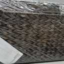 165L Handwoven Wicker Storage Basket with Lid, Large Storage Trunk