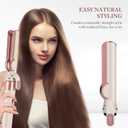 TOSAGE Airflow Attachment for Dyson Airwrap Styler, Straight Attachment No Hot Plates for Smooth Hair Style with Less Damage for Dyson Airwrap HS01 HS05 HS08 i.d. Ceramic Pink