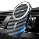 andobil Upgraded for Magsafe Car Mount Pro [Strongest Magnet, Big Phone Friendly] 360° Rotation Magnetic Phone Holder for Car Vent for iPhone 17 Pro Max 16/15/14/13/12 Samsung S25/S24 (Carbon Fiber)