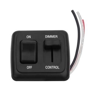 RV Dimmer Switch 12V Dimmer Switch with High-Side (Large Slider, Black)