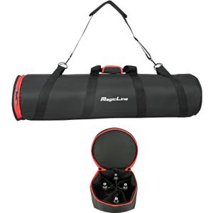 MagicLine Tripod Case, 31.5x7 in Heavy Duty Tripod Bag with Shoulder Strap and Handle, All Padded Carrying Case with 4 Inner Compartments for Speaker Stand, Monopod,Light Stands