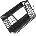 Kitchen Storage Basket Folding Hollow Fridge Side Basket Space Saving Metal Wire Shelf Snacks Rack Enduring Fridge Side