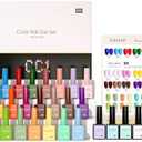 CANNI CC1 30Pcs 9ML Hema-free Gel Nail Polish Set, Black Pink Nude Red Blue Green Gel Polish Kit Color Soak Off LED Nail Gel Polish Set Nail Art Starter Manicure Salon DIY at Home