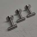 NearMoon Bath Towel Hooks- SUS 304 Stainless Steel Robe Hook Holder, Heavy Duty Coat Hook for Bathroom Livingroom Hotel Kitchen Garage, Wall Mounted- 3 Pack (Brushed Nickel)