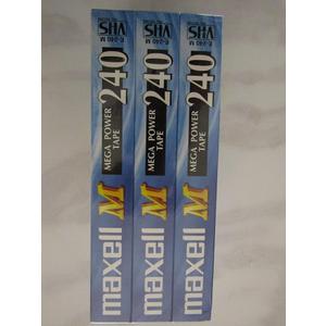 Maxell E240M VHS Video Cassettes 240 Minutes 10-Pack