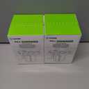 2 x AUVON Large Pill Organizer, Pill Dispenser for Holding 6 Various Vitamins, Pill Box Case with Anti-Mixing & Wide Opening Design, Easy to Retrieve Meds, Includes 20 Pcs Stick-on Labels (Black)