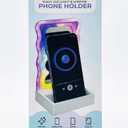 Wavy LED Light & Mirror Phone Holder