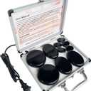 Hot Stone Massage, 10-Piece Portable Massage Stone Set with Basalt and Heater, for Hydrotherapy Heating Treatment. (10PCS)